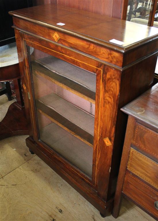 Mahogany inlaid pier cabinet(-)